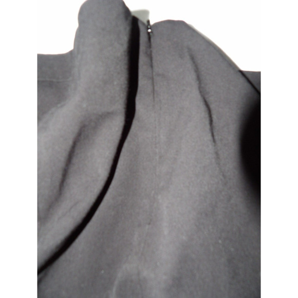 Lane Bryant Midi Skirt Sz 24 Fit N Flare Black Career Office Zip Back Basic Core - Picture 14 of 14